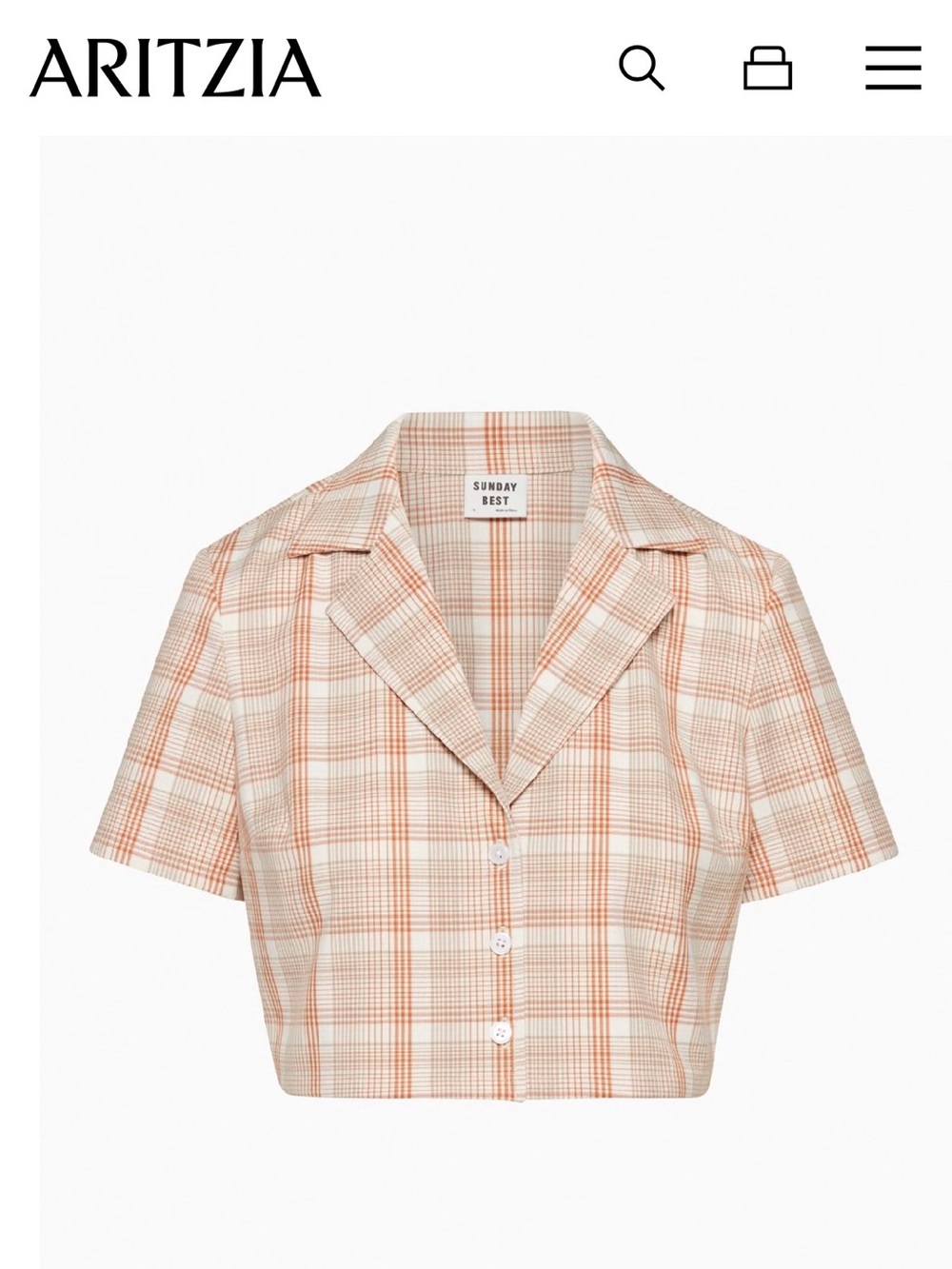 Aritzia Sunday Best Tuesday Shirt